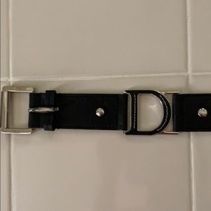 Christian Dior black leather belt size 95